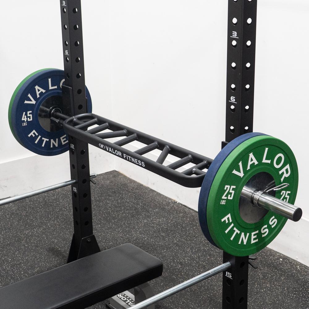 Multi-Grip Swiss Barbell in bench press station