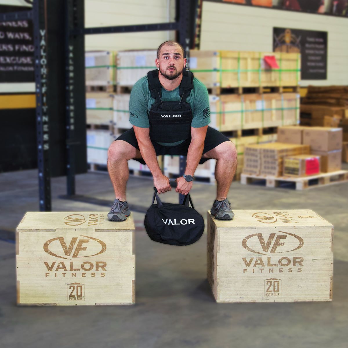 PBX-B, Wood Plyometric Box (18” x 20” x 24”)