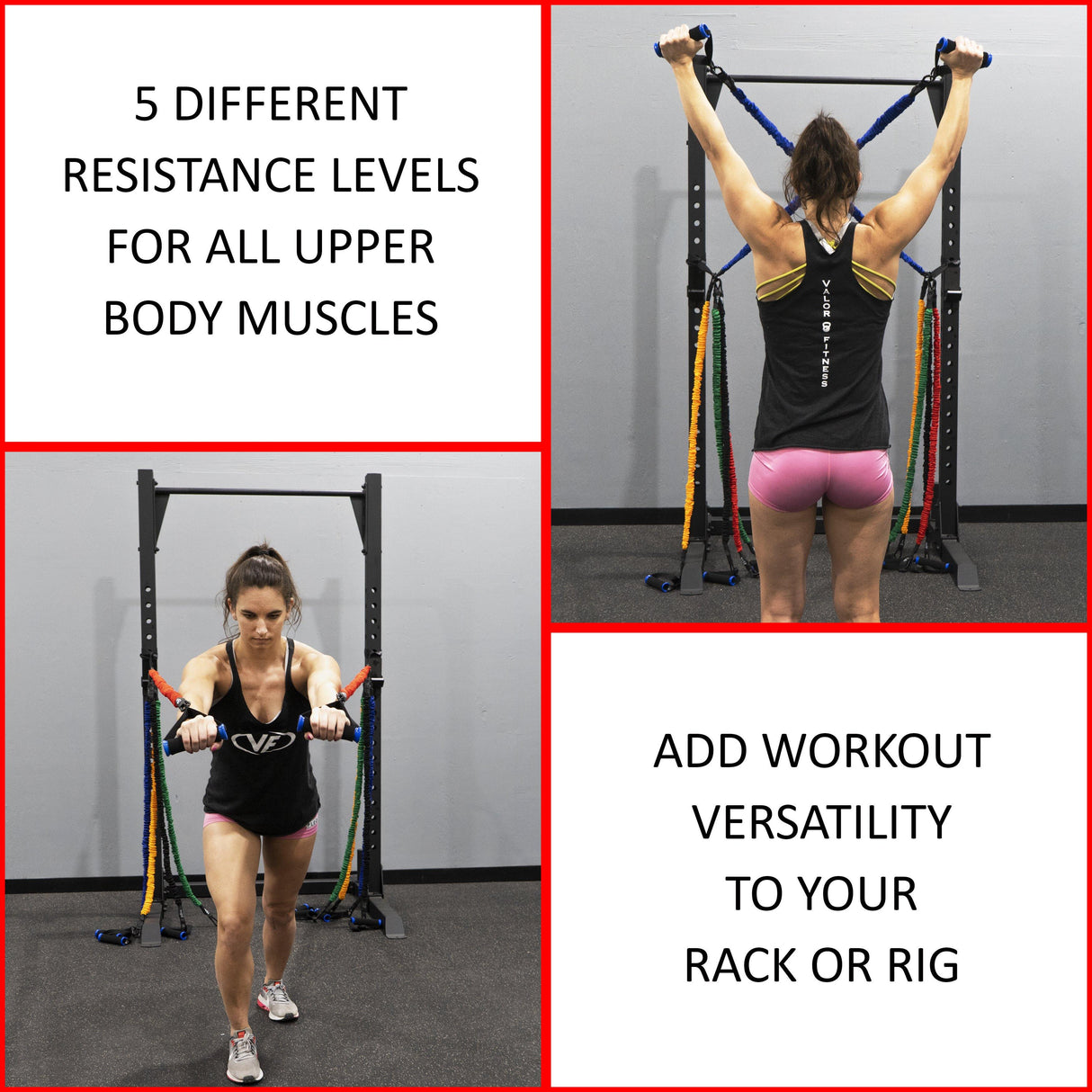 Valor Fitness RT, Resistance Band Collection (Multiple Weights, Bundles)
