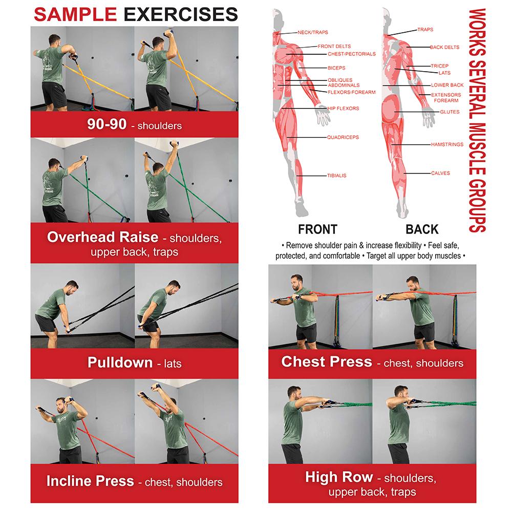 Valor Fitness RT, Resistance Band Collection (Multiple Weights, Bundles)