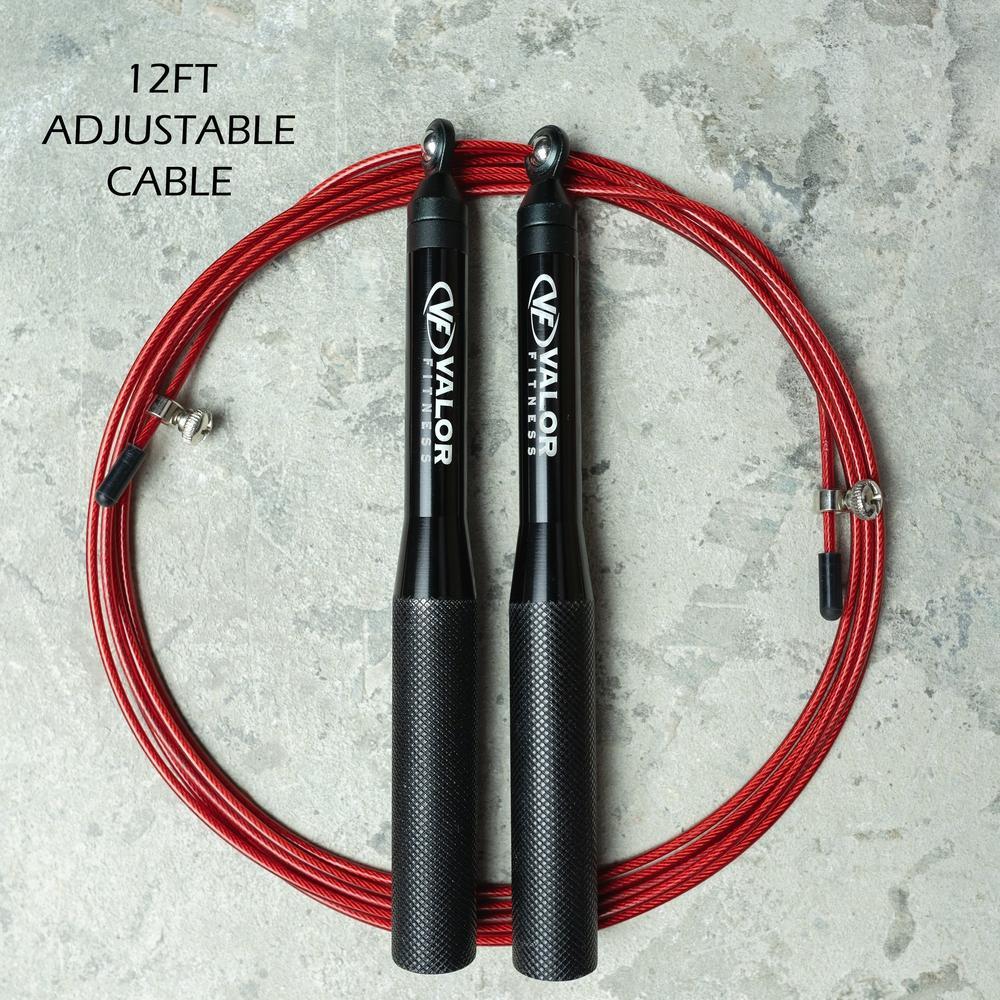 Valor Fitness SR, Speed Rope (Red or Black)