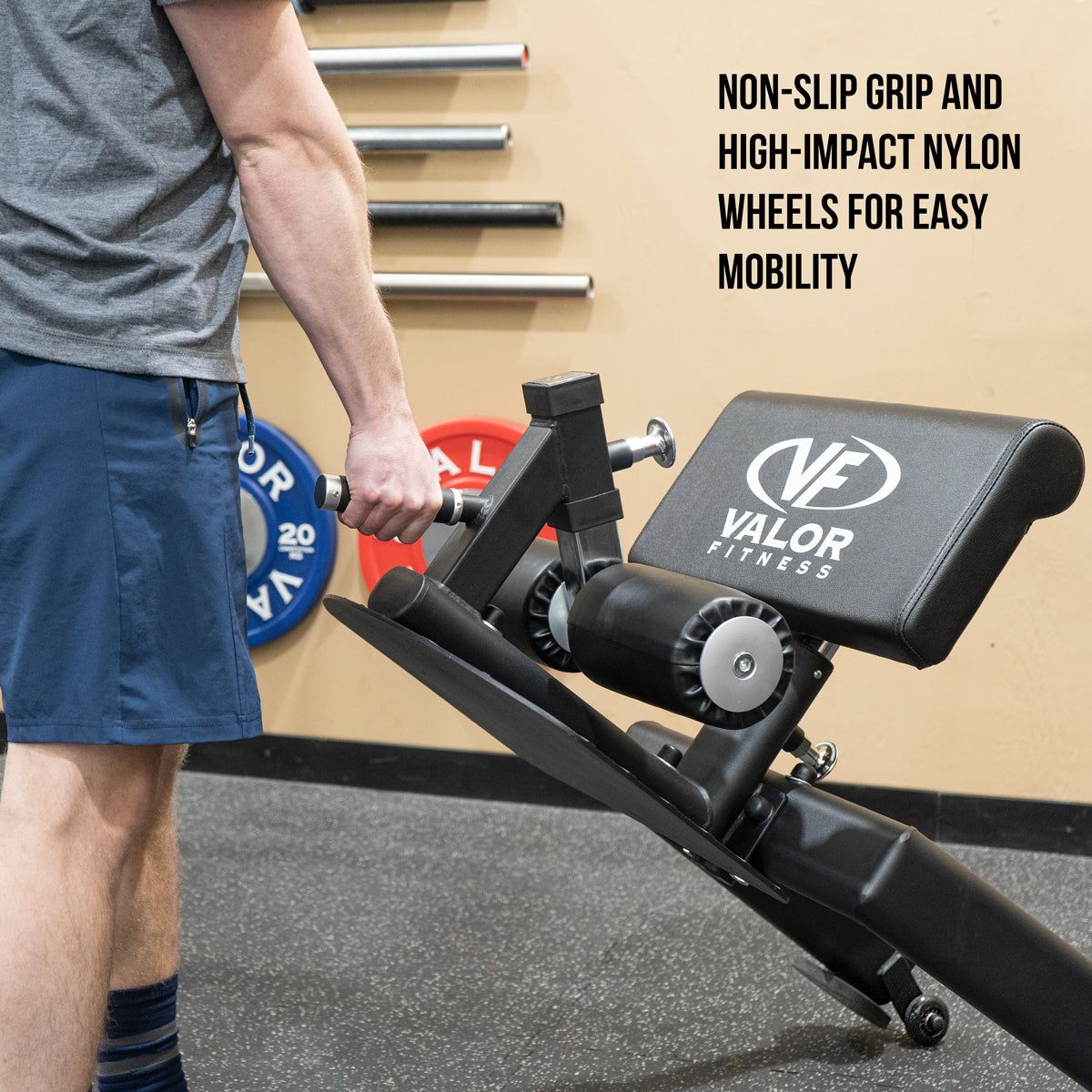 SS-Y, Sissy Squat Bench w/ Wheels