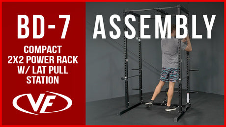 Compact 2x2 Power Rack Assembly & Setup Guide (BD-7)
