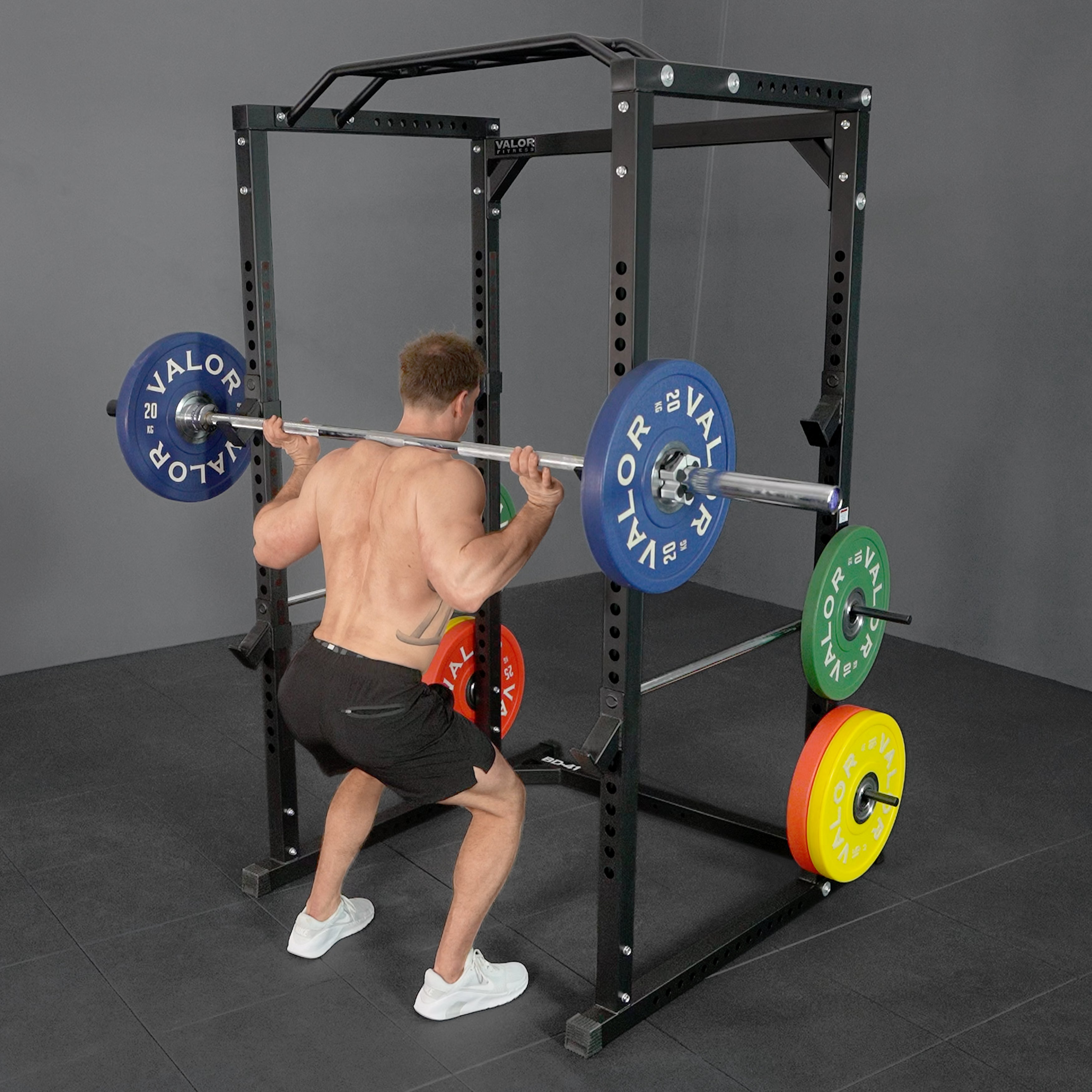 Deluxe Power Rack with Plate Storage – Valor Fitness