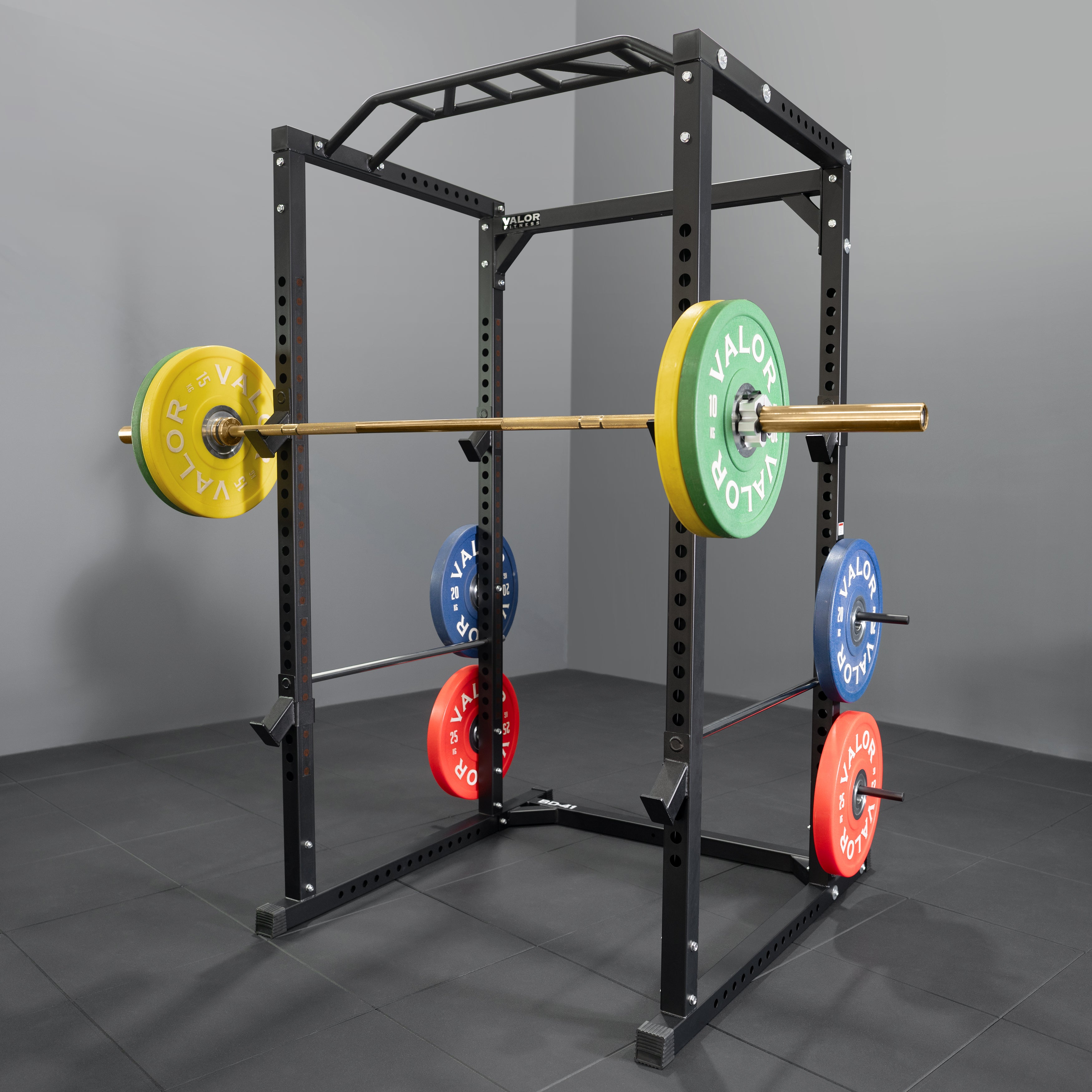 Deluxe Power Rack with Plate Storage – Valor Fitness Deluxe Power Rack with Plate Storage – Valor Fitness