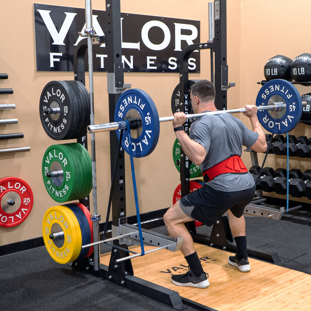3x3 Half Rack w/ Multi Grip Pullup Bar and Plate Storage