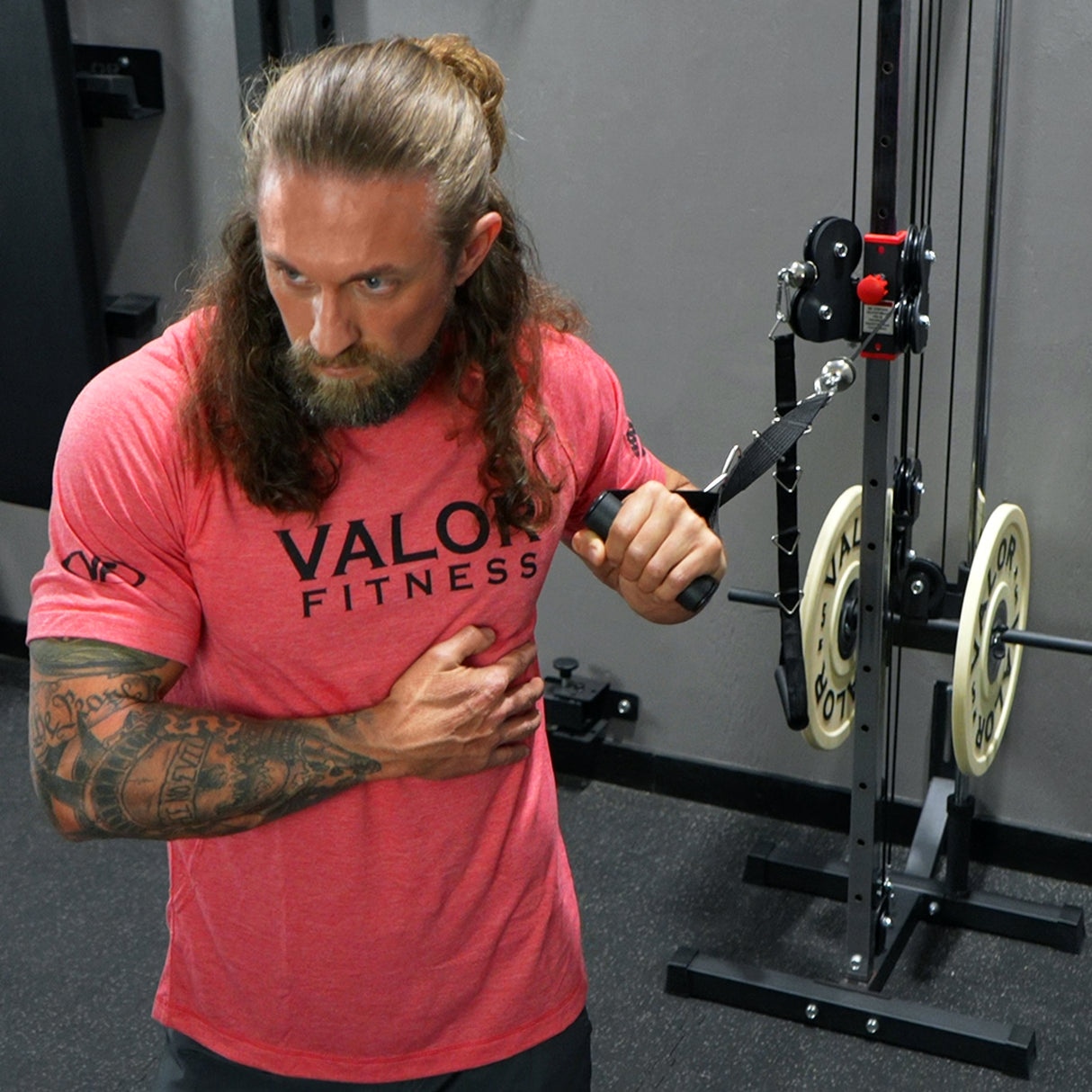 Cable Weight Machine Valor Fitness BD-62 Wall-Mount Cable Machine