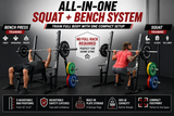 Squat - Bench Press Combo Rack w/ Plate Storage