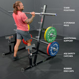 Squat - Bench Press Combo Rack w/ Plate Storage