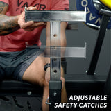 Squat - Bench Press Combo Rack w/ Plate Storage