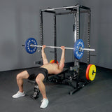 Compact 2x2 Power Rack w/ Lat Pull Station
