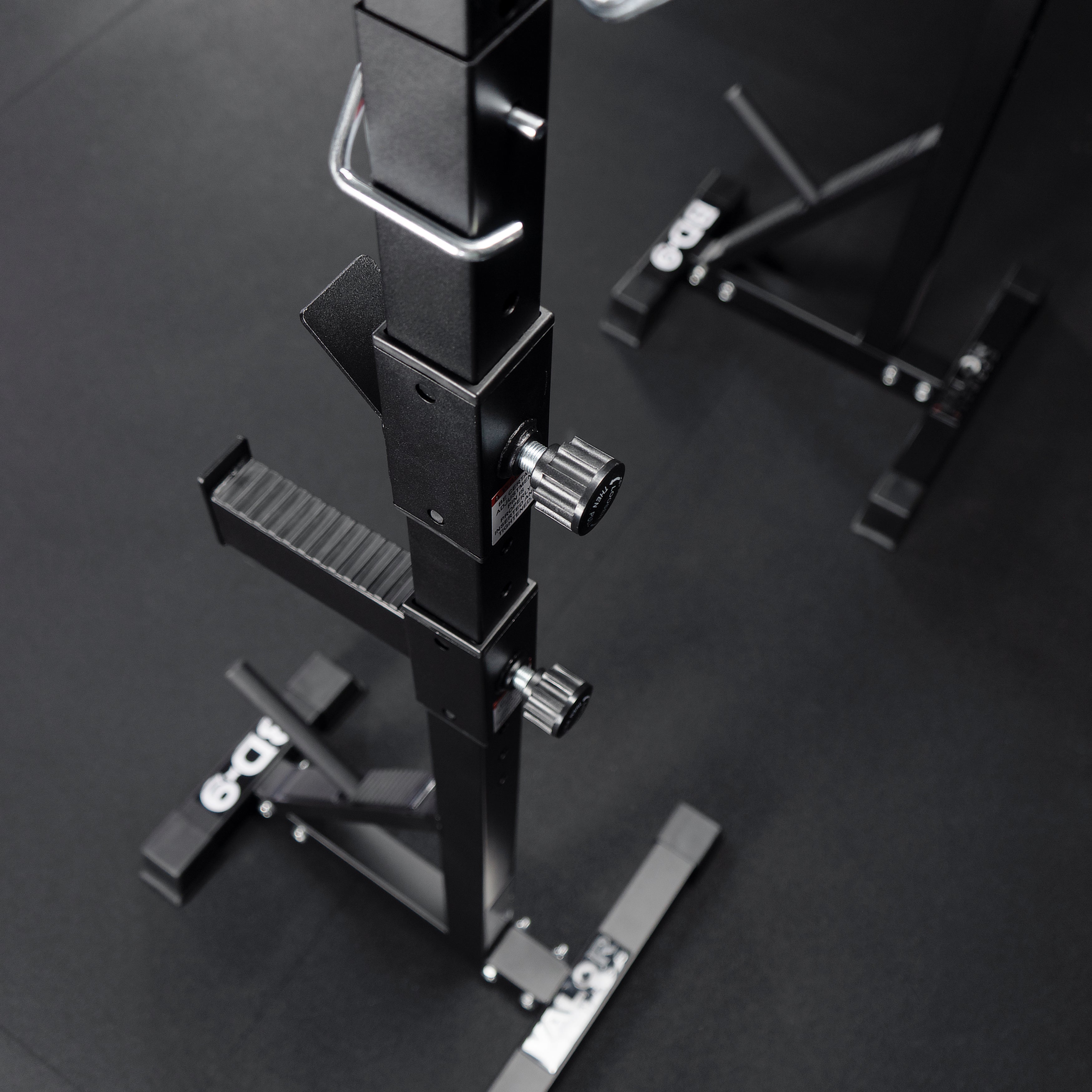 Adjustable Squat Stands - Plate Storage & Bar Catch – Valor Fitness
