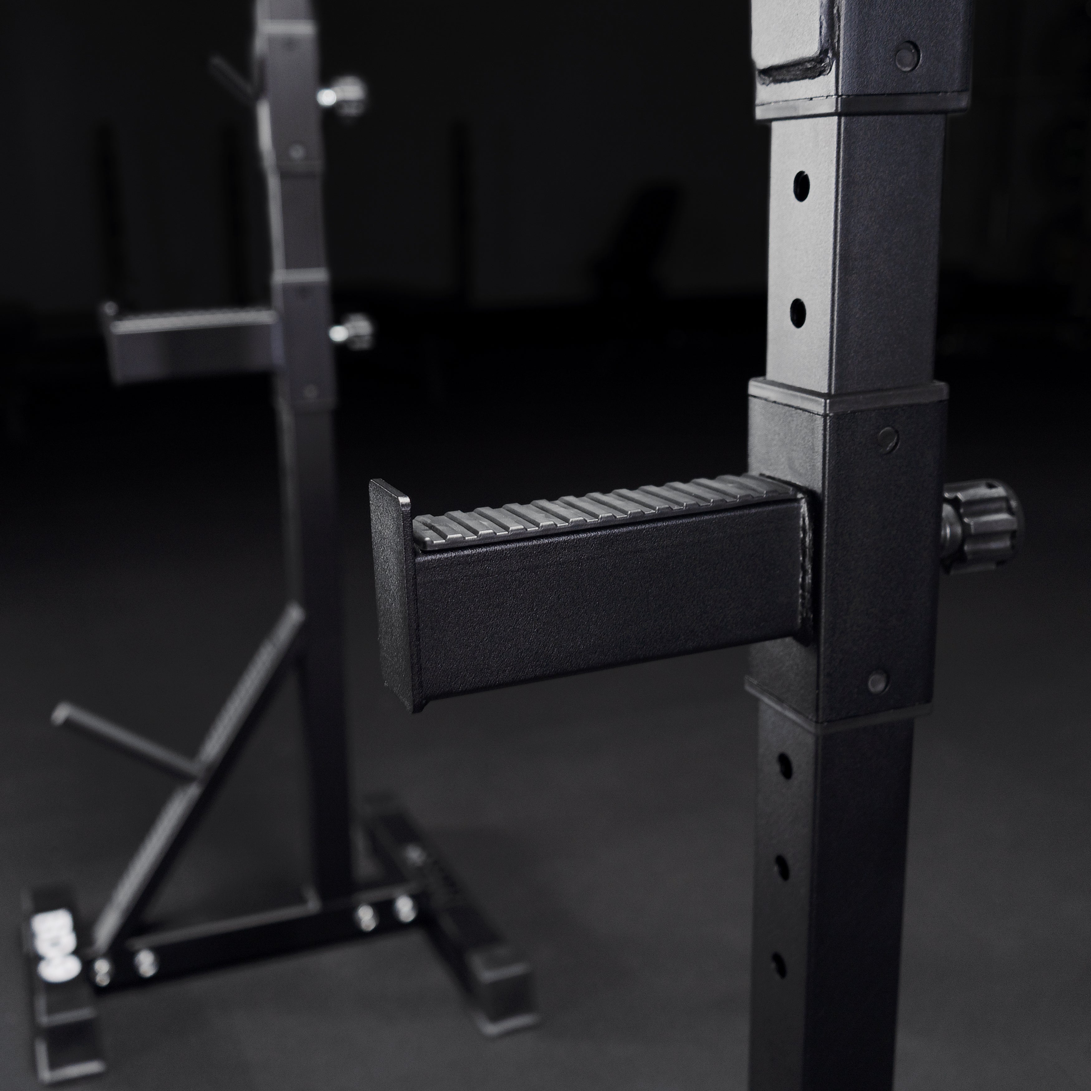 Adjustable Squat Stands - Plate Storage & Bar Catch – Valor Fitness