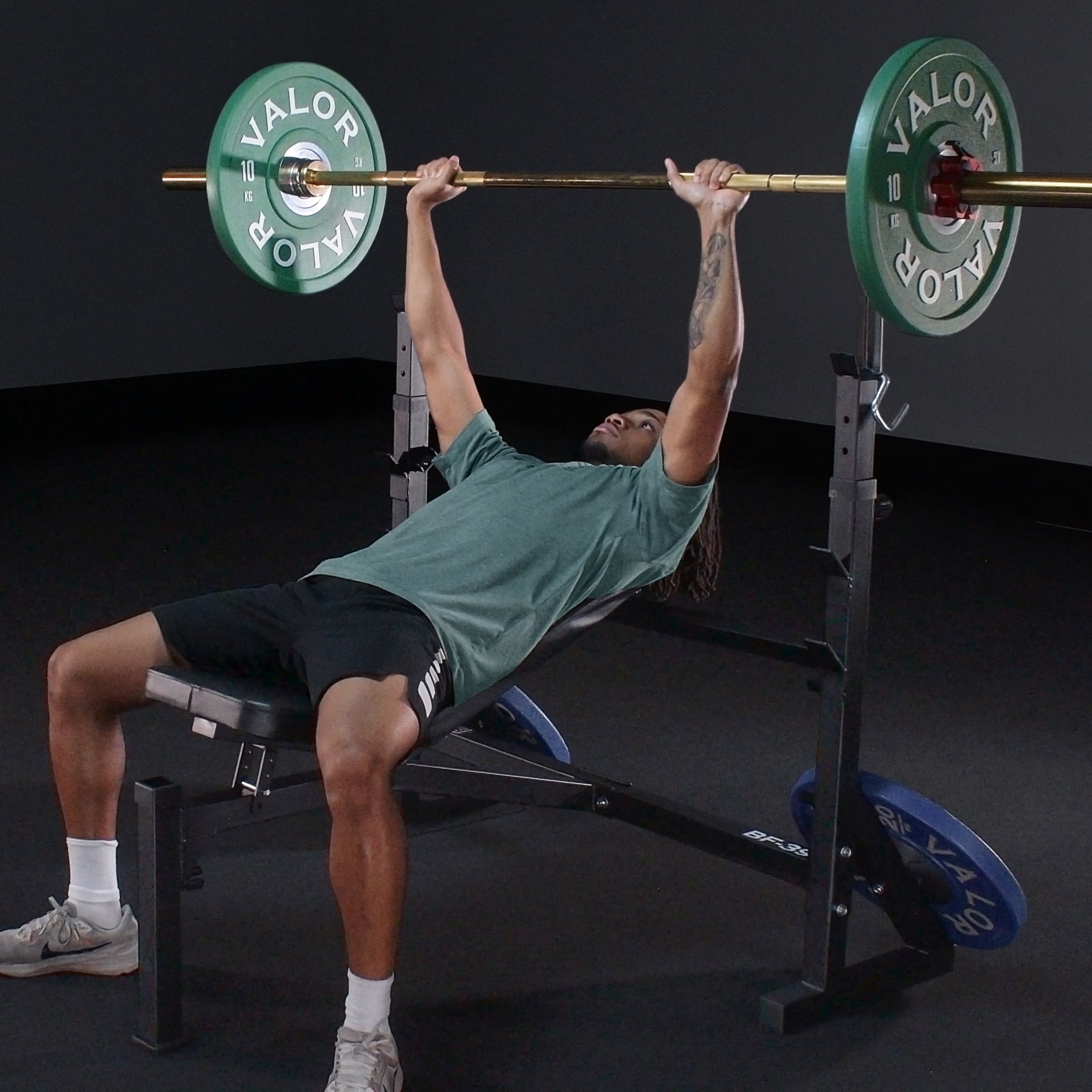 Adjustable FID Olympic Bench Press with Strength Attachments