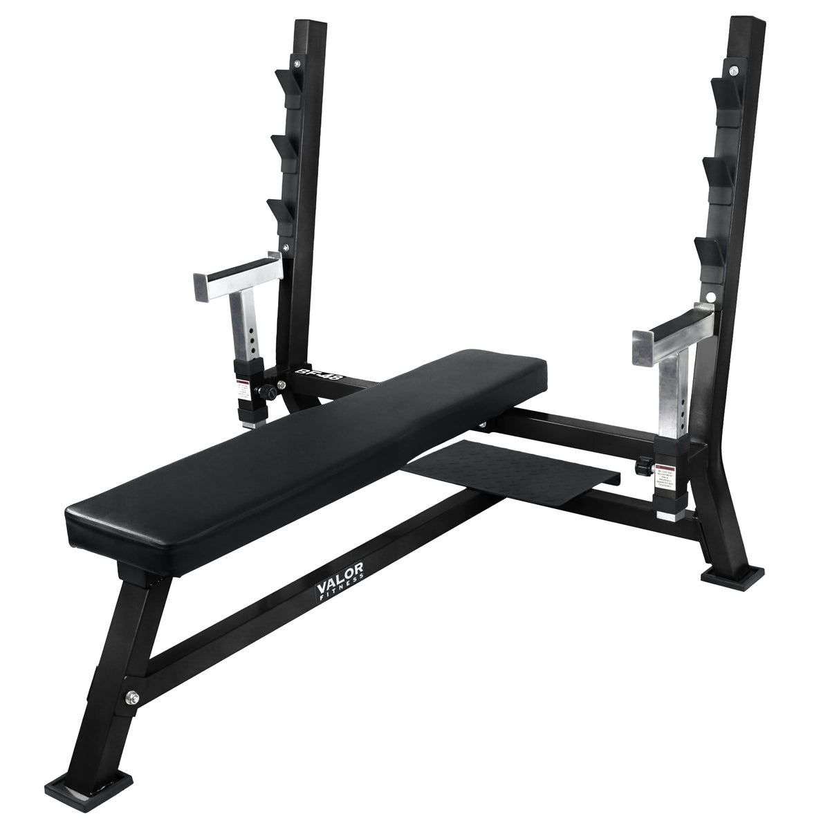 Bench Press Station w/ Storage, Safety Catches & Spotting – Valor Fitness