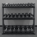Flat Shelf 3 Tier Storage Rack for Fitness Equipment