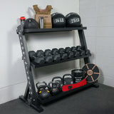 Flat Shelf 3 Tier Storage Rack for Fitness Equipment