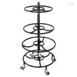 Portable Round Exercise Ball Storage Rack 4 Tier