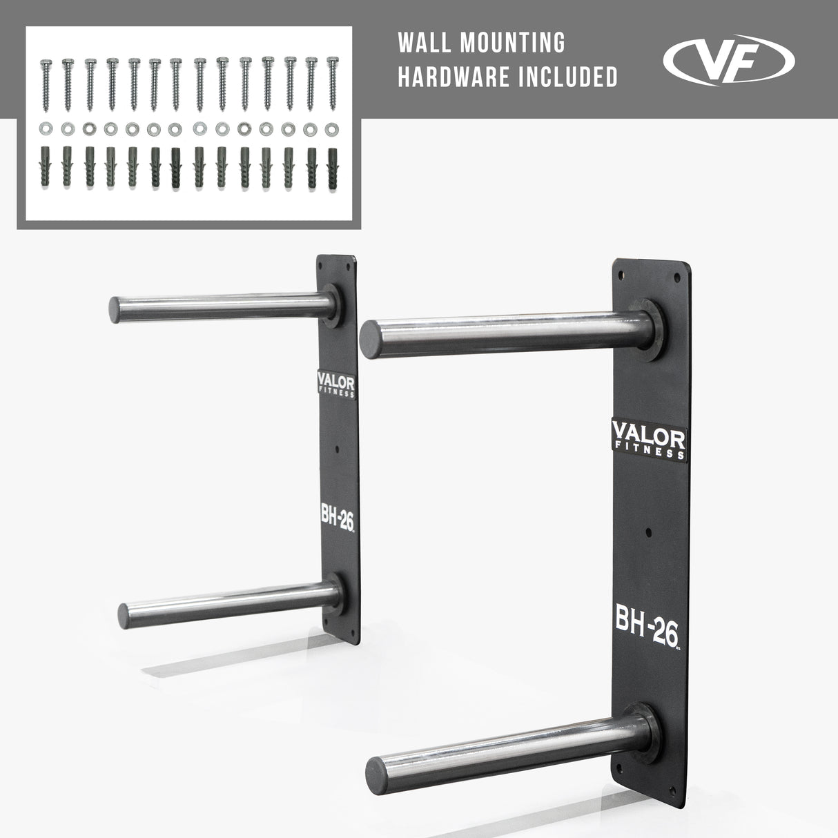 Wall Mounted 4 Peg Olympic Plate Storage