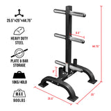 Elevated Storage Tree for Olympic Plates and Barbells