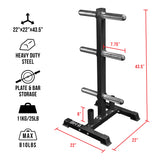 Storage Tree for Olympic Plates and Barbells