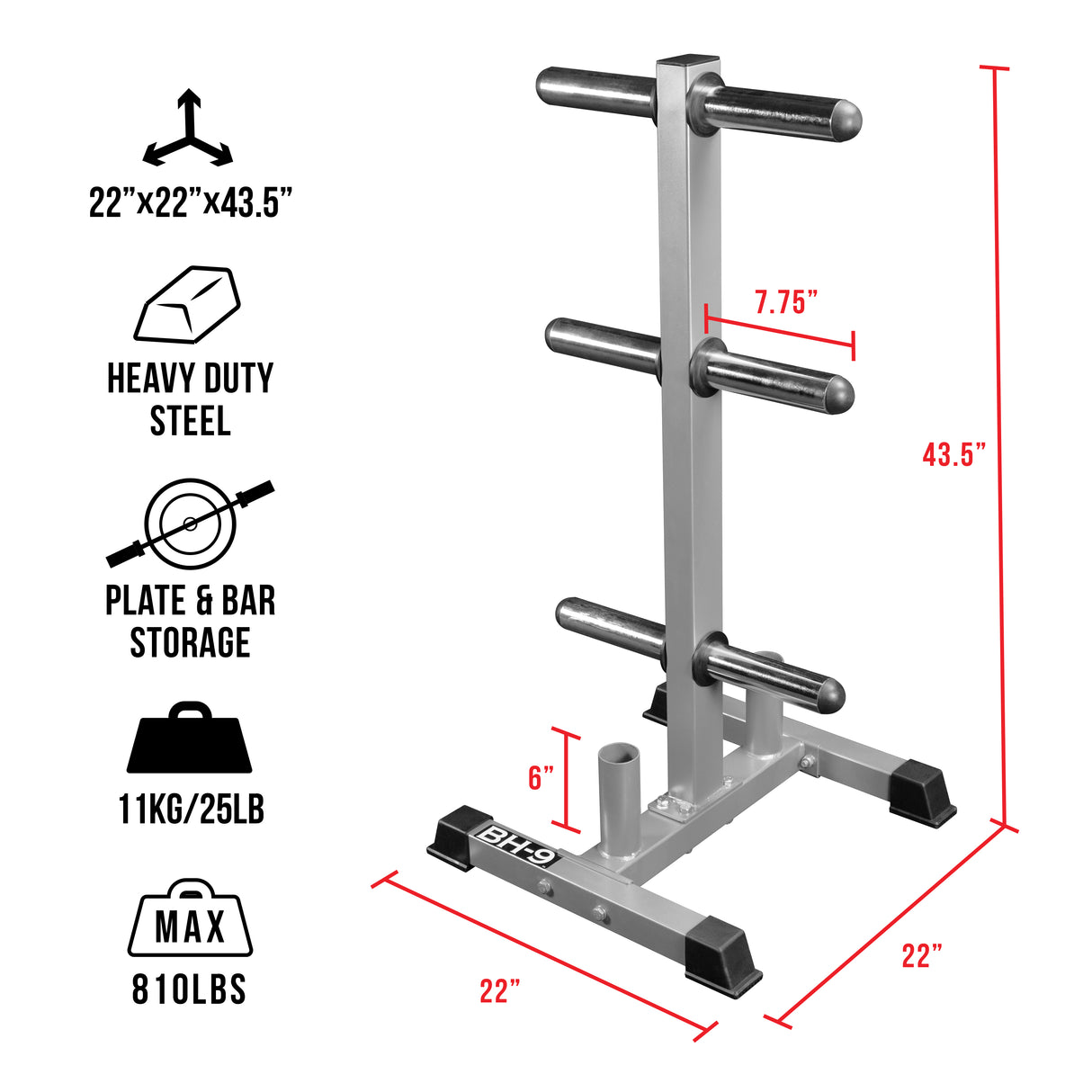 Storage Tree for Olympic Plates and Barbells