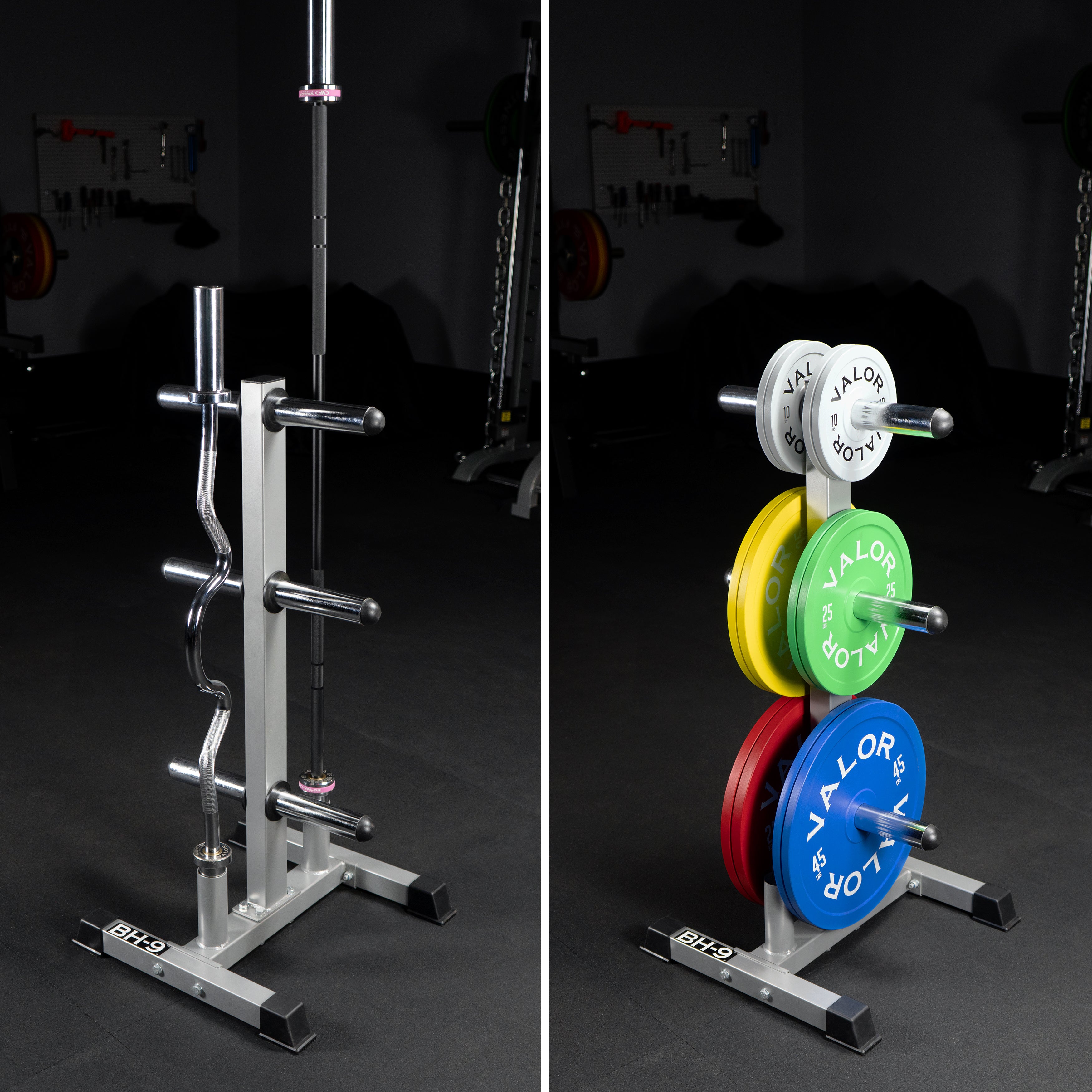 Olympic Plate Tree with Bar Storage – Valor Fitness