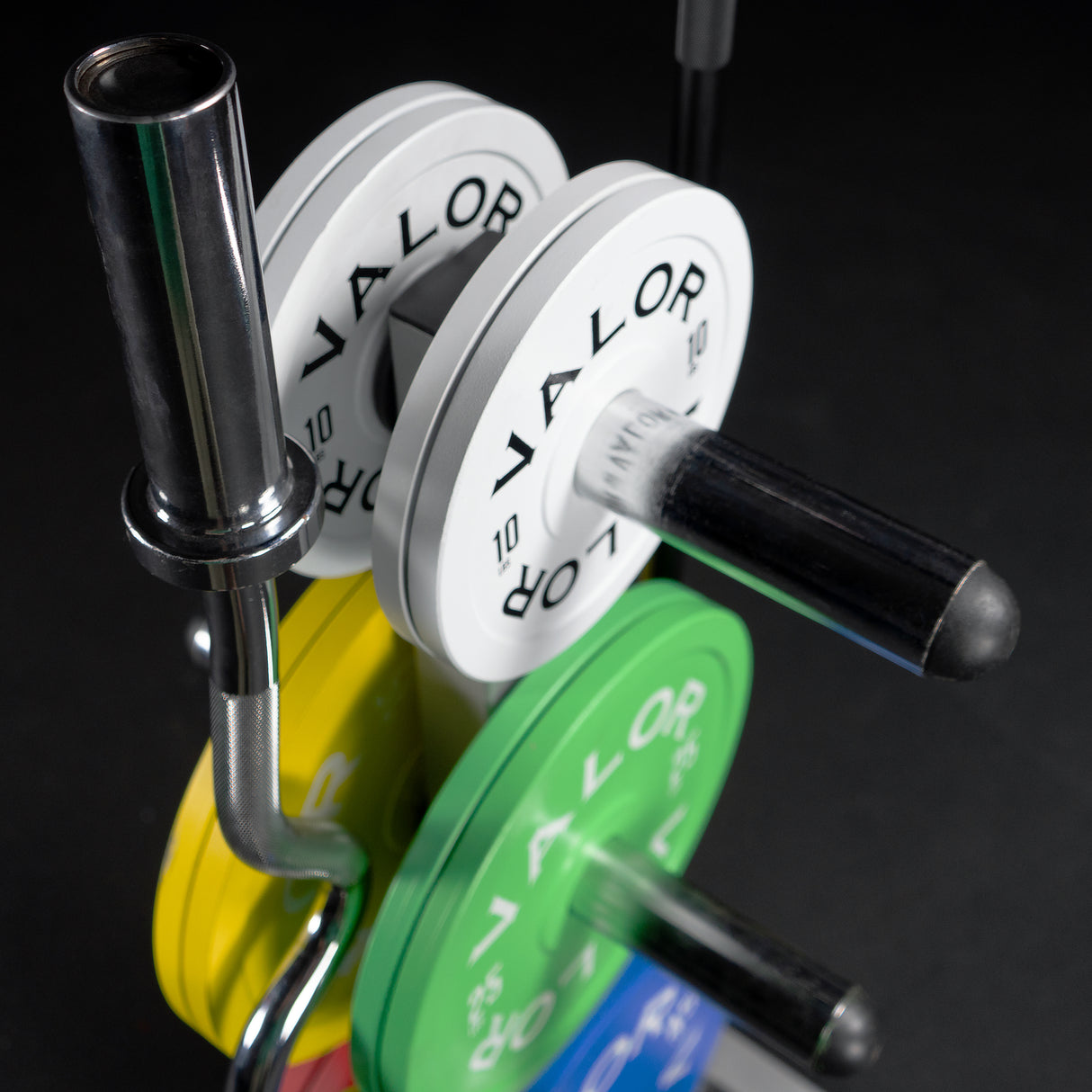 Storage Tree for Olympic Plates and Barbells