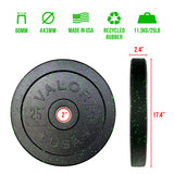 USA Made Rubber Bumper Plates (LB)