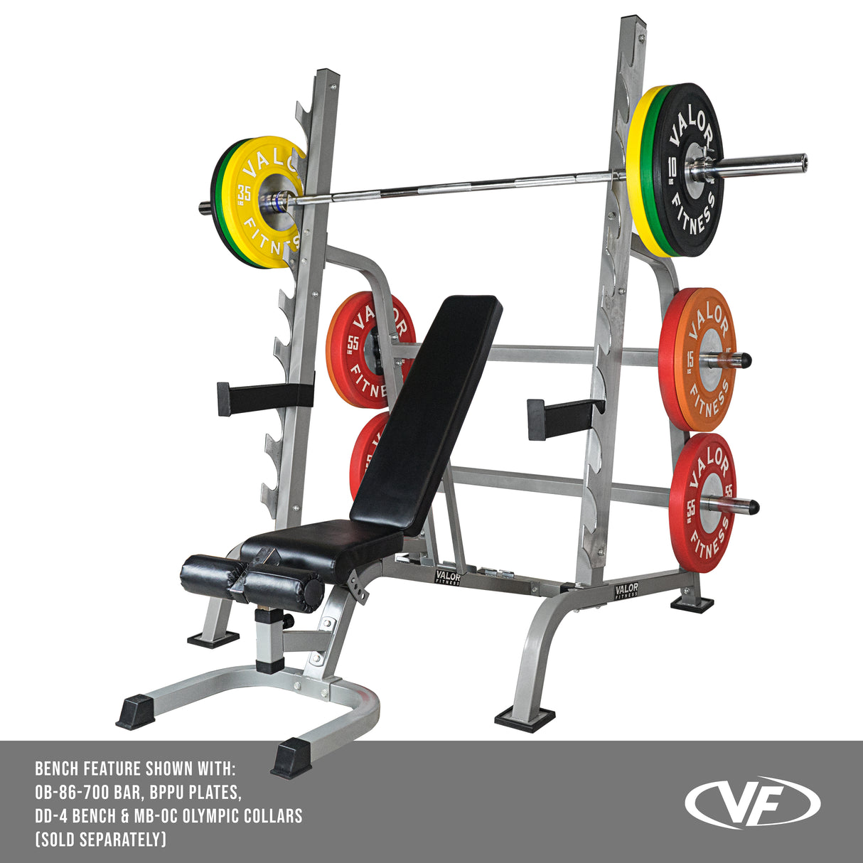 Sawtooth Squat Rack - Bench Press w/ Plate Storage