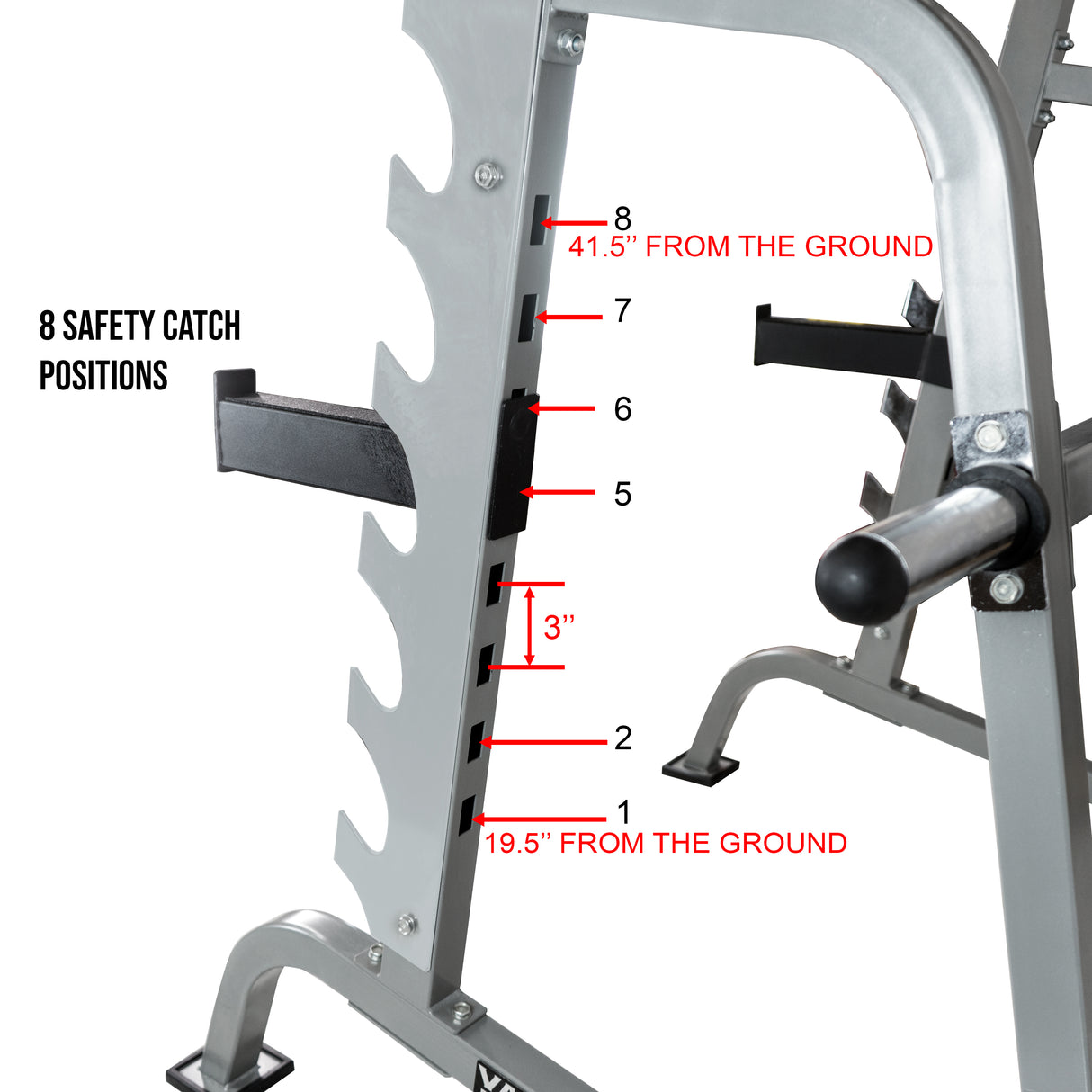 Sawtooth Squat Rack - Bench Press w/ Plate Storage