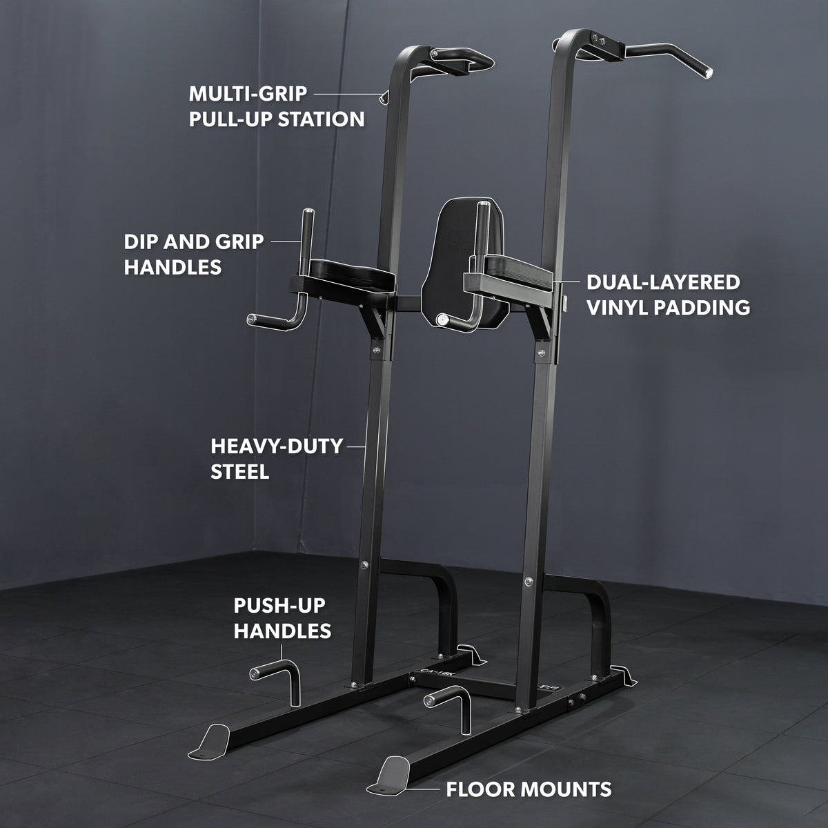 Power Tower Leg Raise Machine