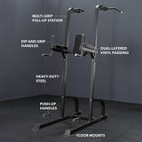 Power Tower Leg Raise Machine