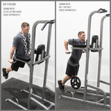 Power Tower Leg Raise Machine
