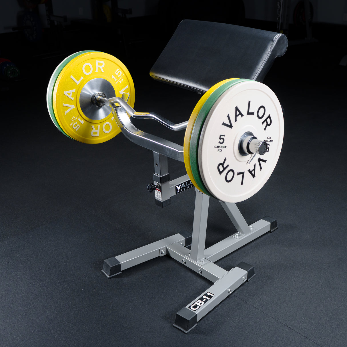 Adjustable Preacher Curl Bench w/ Pivoting Arm Pad