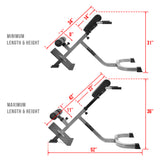 low dimensions Adjustable Back Extension Machine