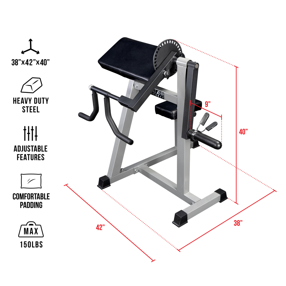 Bicep Tricep Curl Machine