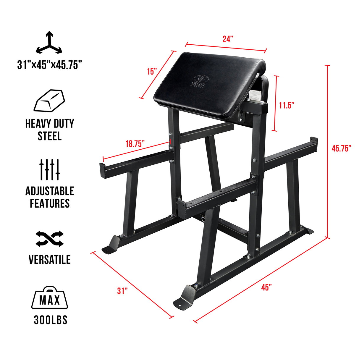 Standing Preacher Curl Bench