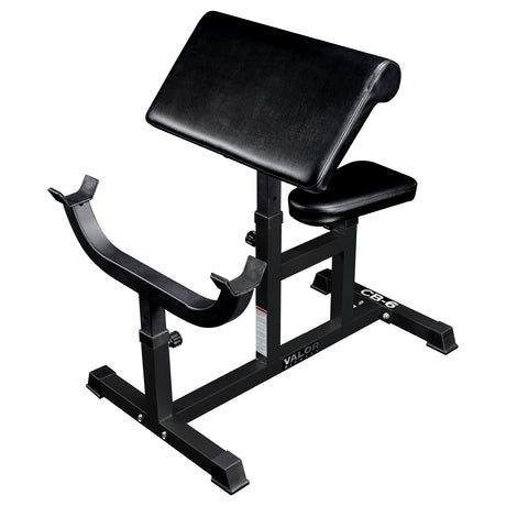 Adjustable Seated Preacher Curl Bench