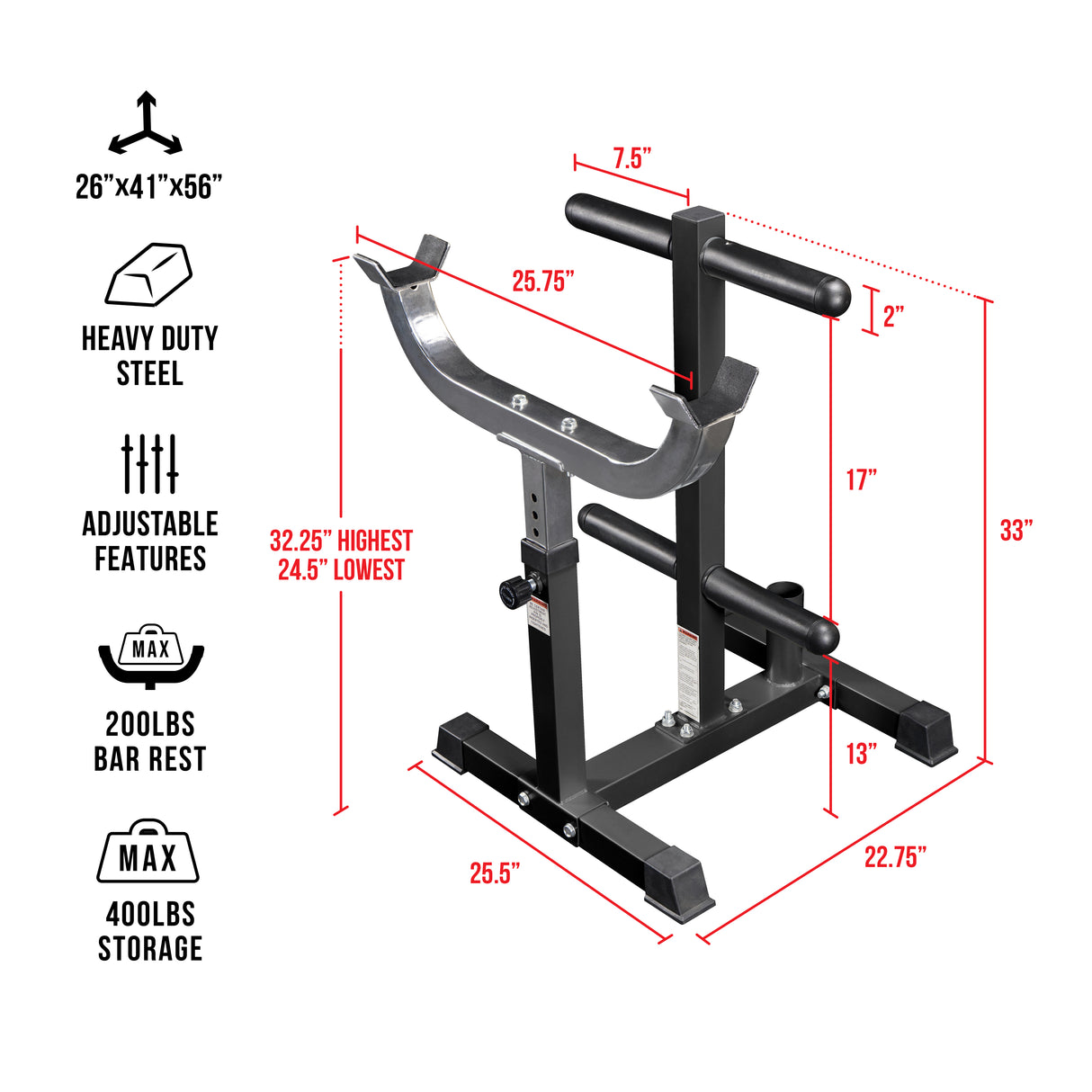 Standing Curl Station & Plate Storage Tree