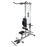 Plate Loaded Lat Pull Machine w/ Row and Ab Crunch