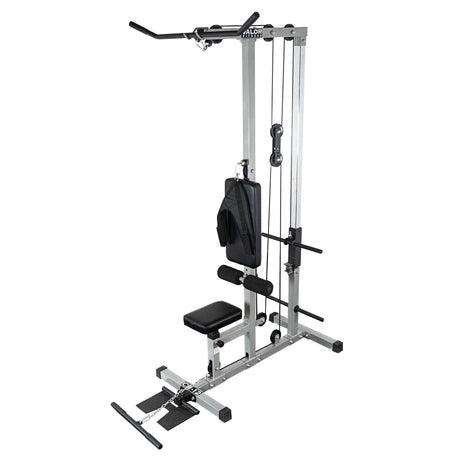 Plate Loaded Lat Pull Machine w/ Row and Ab Crunch