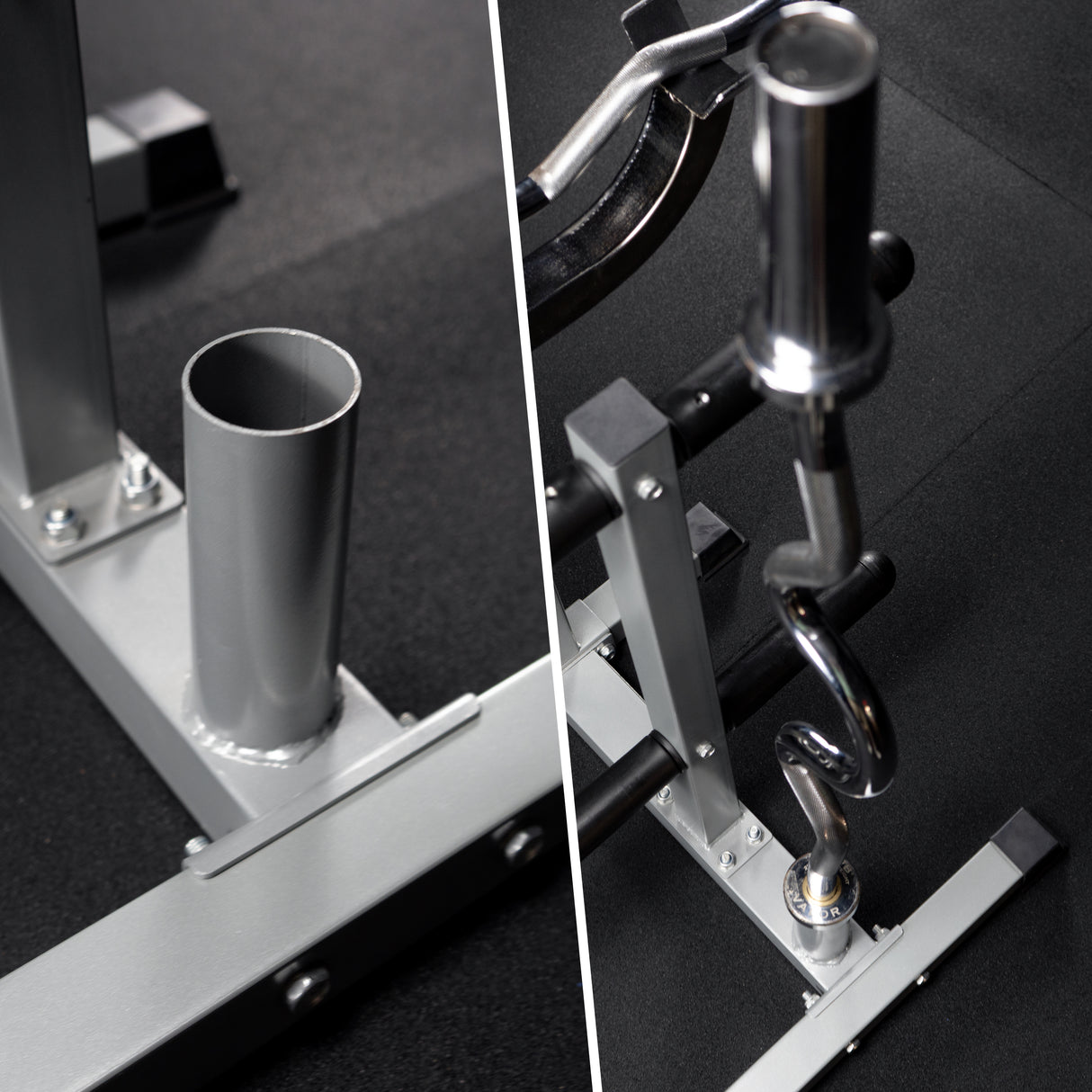Standing Curl Station & Plate Storage Tree