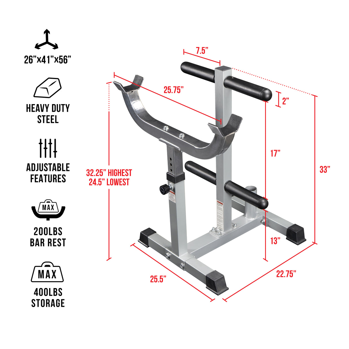 Standing Curl Station & Plate Storage Tree