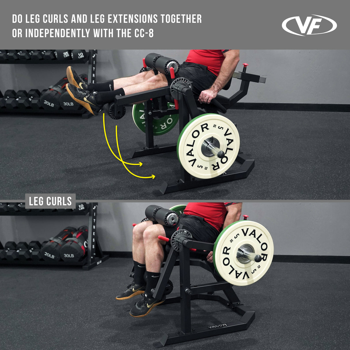 Heavy Duty Isolated Leg Extension - Curl Machine