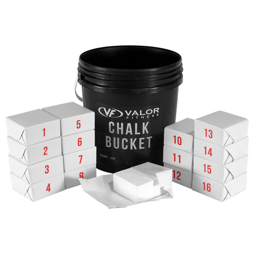 Gym Chalk Bucket w/ 16 Blocks