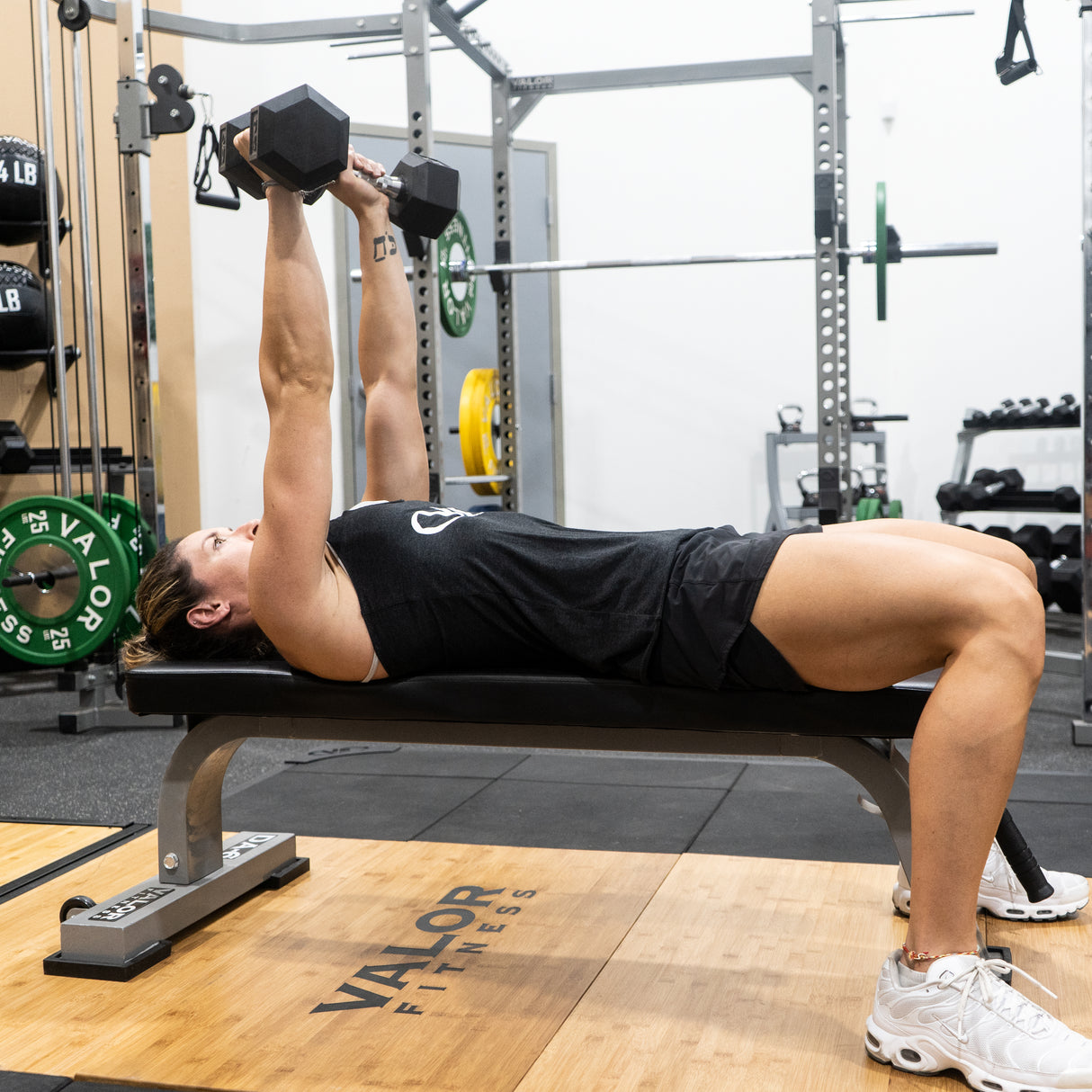 Olympic Benching With Deadlift Bar Barbell Lifting Bench Press Bar