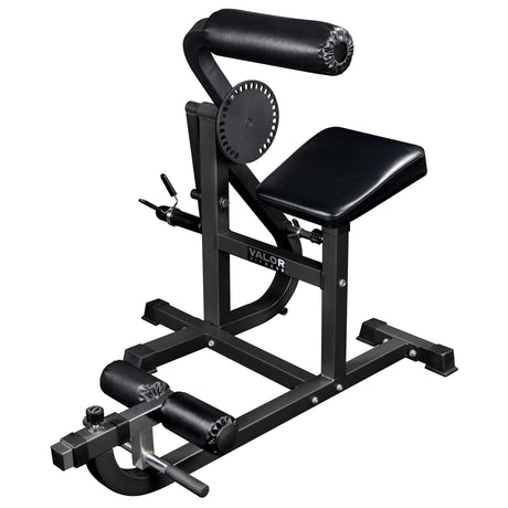 Ab Curl Back Extension Machine in Black Finish