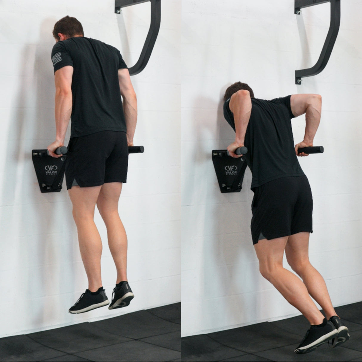 Dip Workout Station on a wall