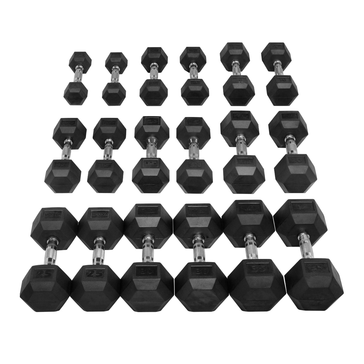 Rubber Hex Dumbbell Sets